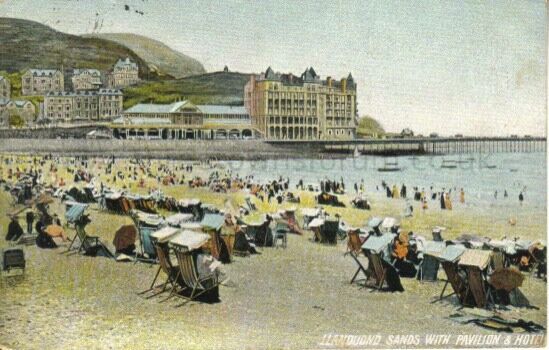 Llandudno Sands with Pavilion & Hotel

