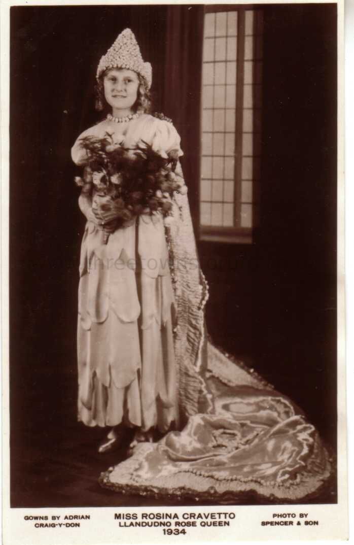 Miss Rosina Cravetto Llandudno Rose Queen 1934
