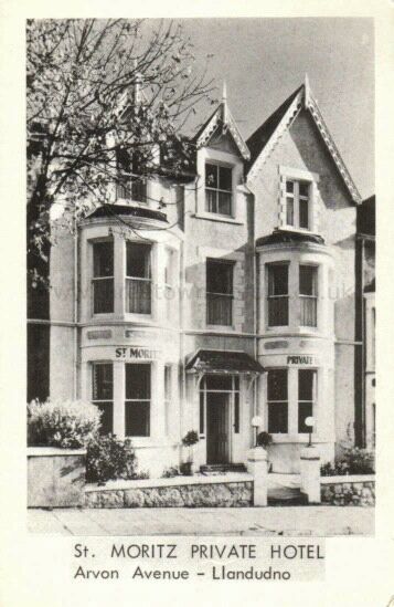 St Moritz Private Hotel Arvon Avenue Llandudno
