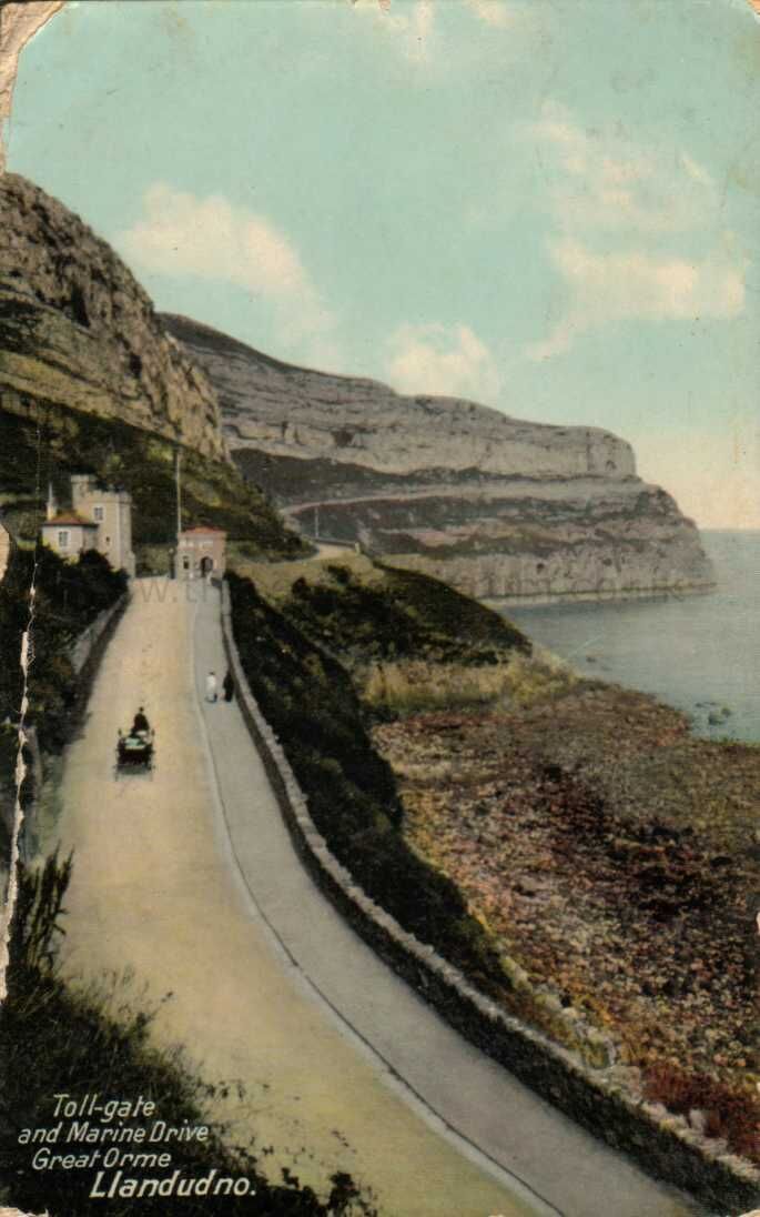 Toll-gate and Marine Drive Great Orme Llandudno
