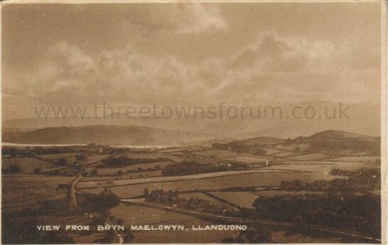 View from Bryn Maelgwyn Llandudno
