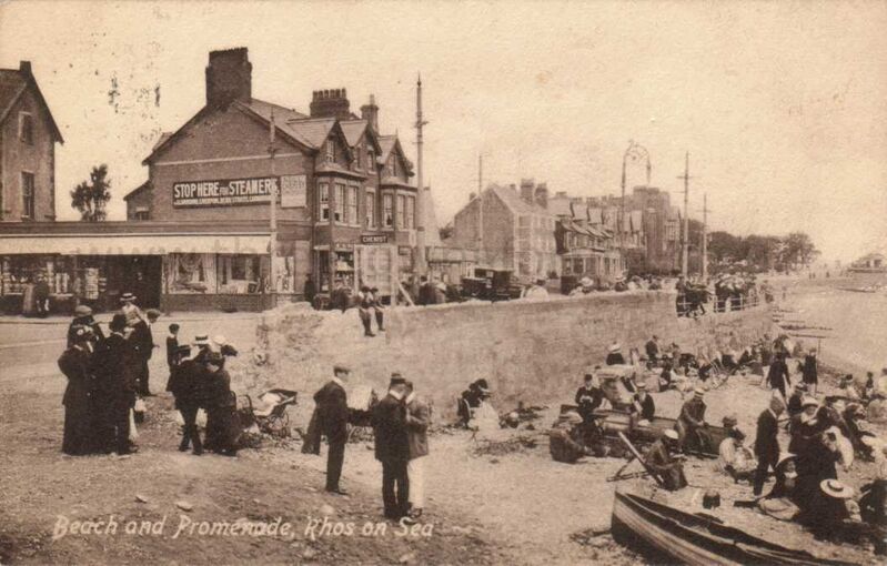 Beach and Promenade Rhos on Sea
