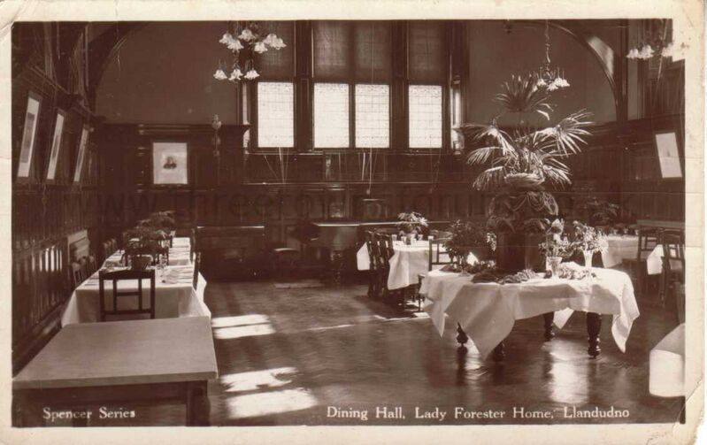 Dining Hall Lady Forester Home Llandudno
