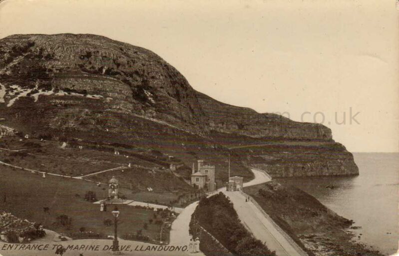 Entrance to Marine Drive Llandudno
