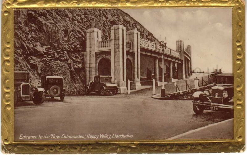 Entrance to the New Colonnades Happy Valley Llandudno
