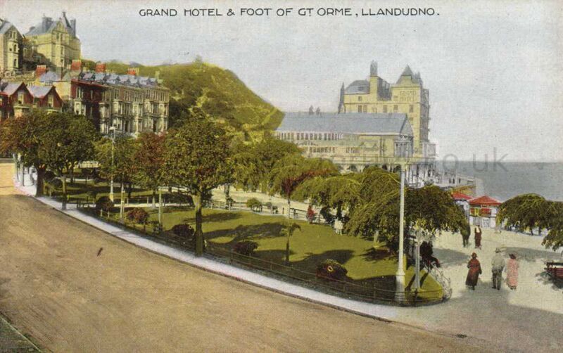 Grand Hotel & foot of Gt Orme Llandudno
