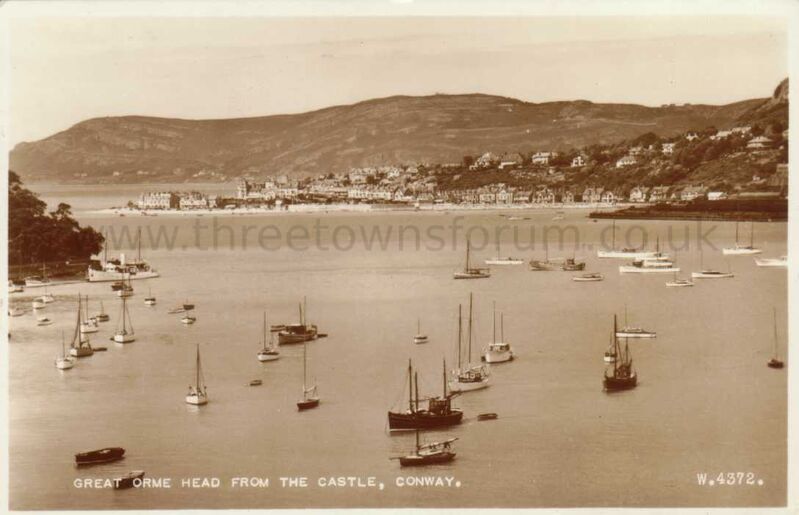Great Orme Head from the Castle Conway
