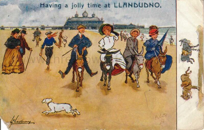 Having a jolly time at Llandudno

