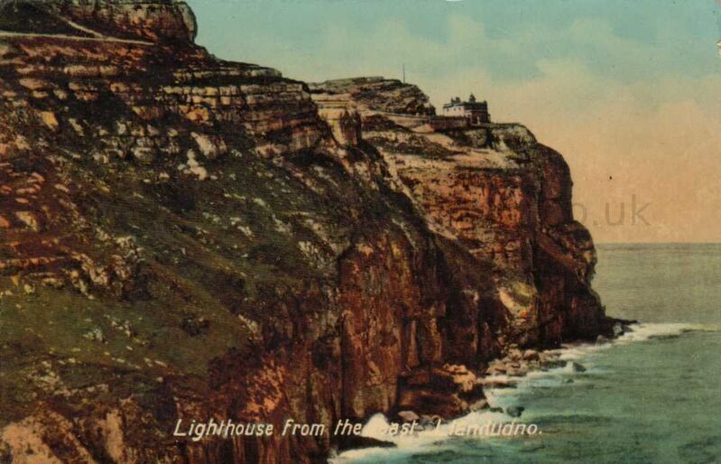 Lighthouse from the east Llandudno
