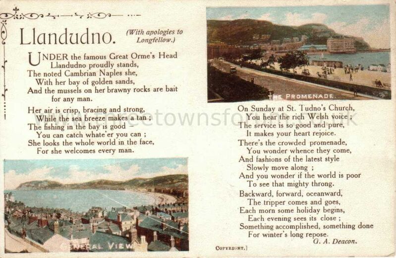 Llandudno (with apologies to Longfellow)
