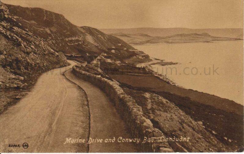 Marine Drive and Conway Bay Llandudno
