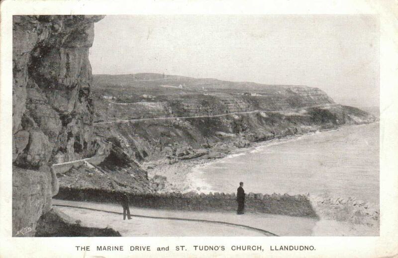 Marine Drive and St Tudnos Church Llandudno
