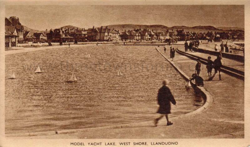 Model Yacht Lake West Shore Llandudno

