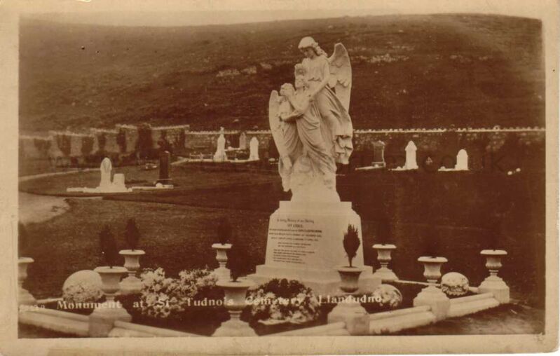 Monument at St Tudnos Cemetery Llandudno
