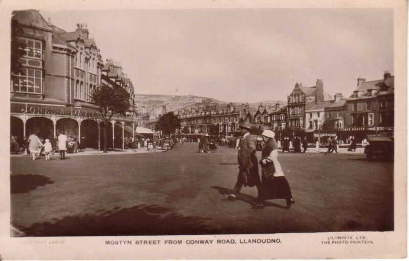 Mostyn Street from Conway Road Llandudno
