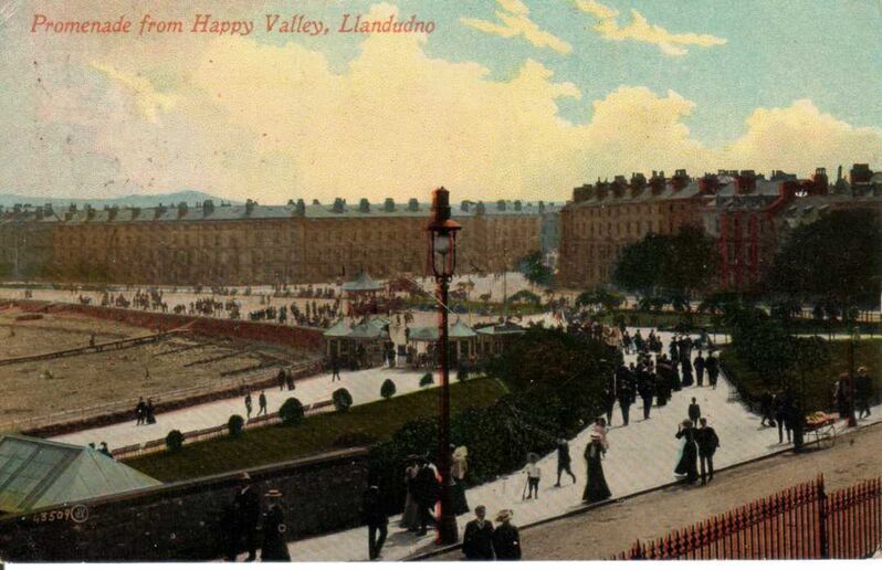 Promenade from Happy Valley Llandudno
