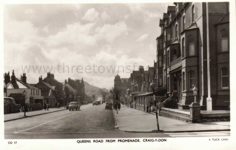Queens Road from Promenade Craig-y-Don
