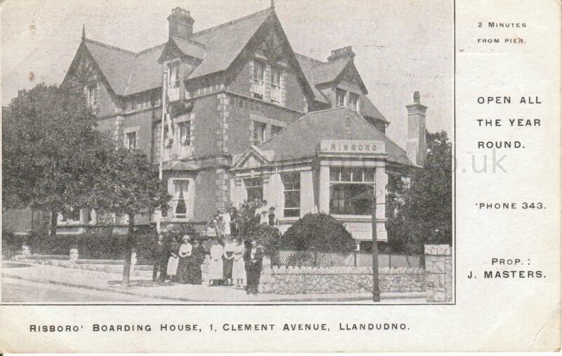 Risboro Boarding House 1 Clement Avenue Llandudno
