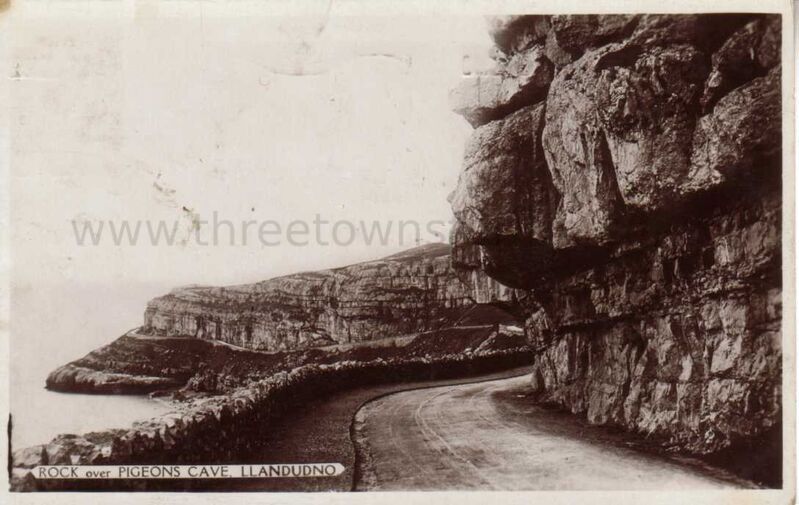 Rock over Pigeons Cave Llandudno
