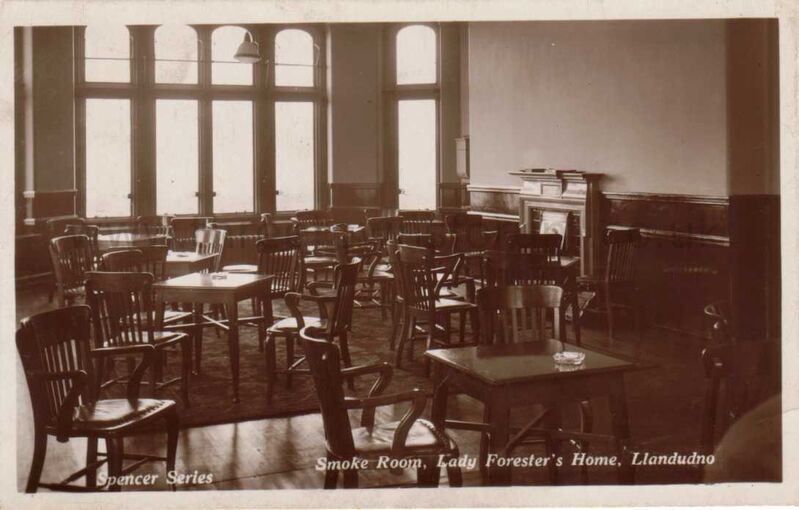 Smoke Room Lady Foresters Home Llandudno

