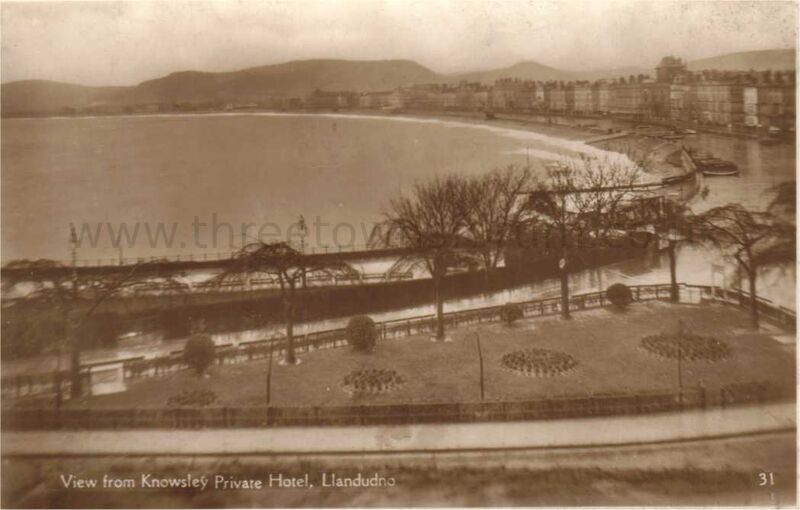 View from Knowsleys Private Hotel Llandudno
