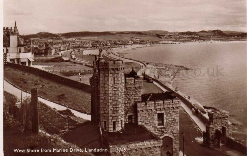 West Shore from  Marine Drive Llandudno
