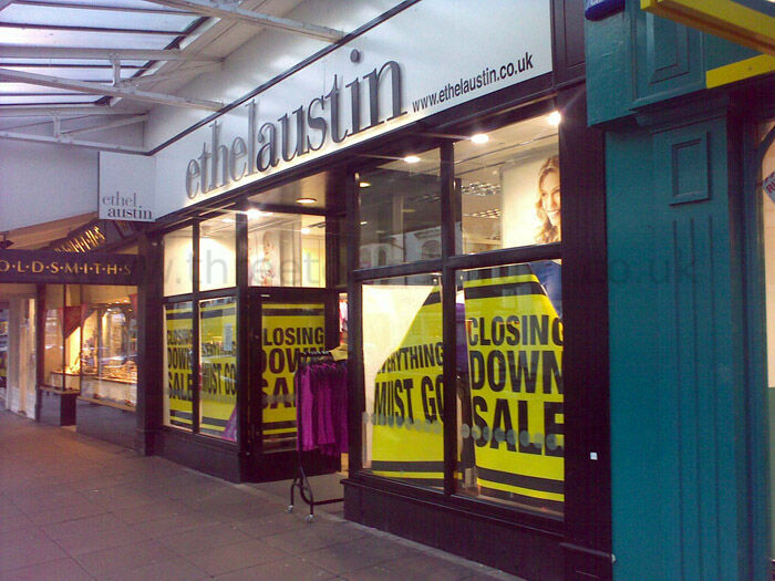ETHEL AUSTIN, MOSTYN STREET, LLANDUDNO
Final day of trading
