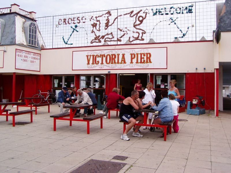 Colwyn Bay Pier in its final years of opening
