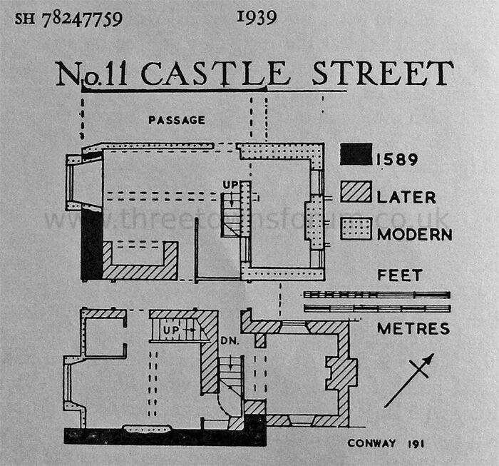 PLAN BLACK LION PUB 11 CASTLE STREET CONWY
