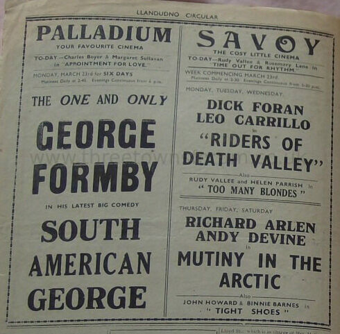 PALLADIUM AND SAVOY CINEMAS, LLANDUDNO
