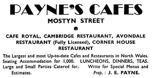 Filename=3133_Llandudno_1941_PAYNES_CAFE_jpg937210472055b3b29fb38c1ad08bdb50_extjpg.jpeg
Filesize=90KiB
Dimensions=1000x515
Date added=Sep 30, 2023 3133_Llandudno_1941_PAYNES_CAFE_jpg937210472055b3b29fb38c1ad08bdb50_extjpg.jpeg