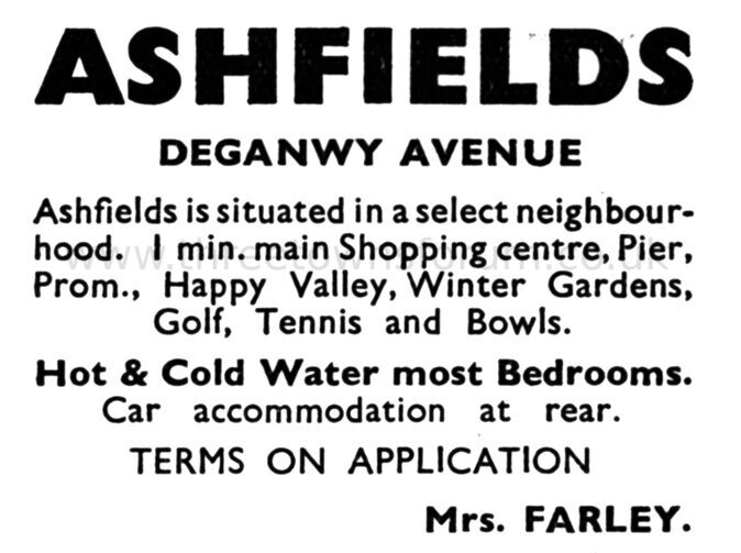 1941 ASHFIELDS HOTEL
