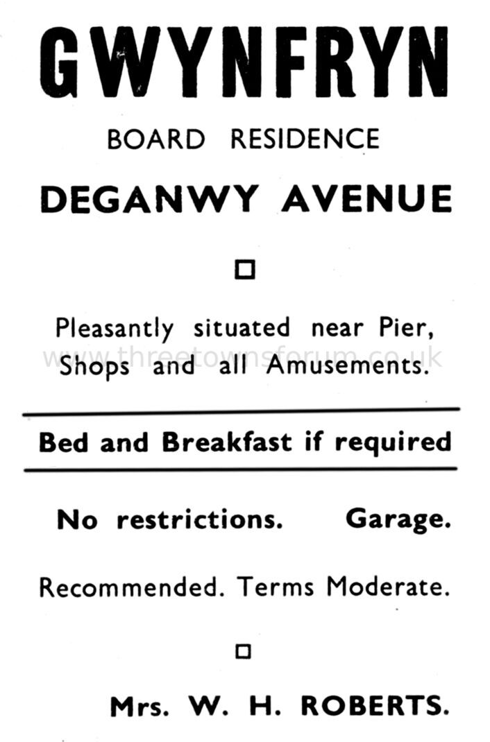 1941 GWYNFRYN HOTEL
