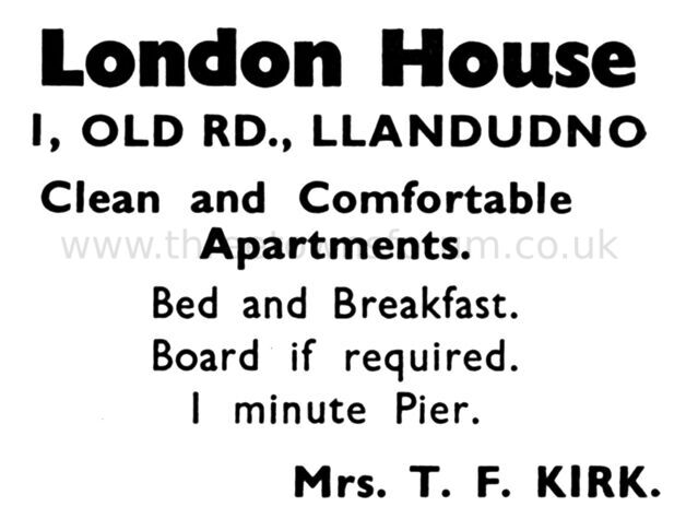 1941 LONDON HOUSE
