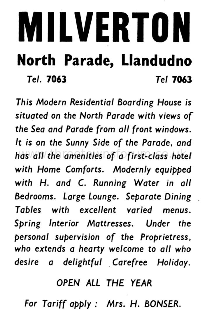 1941 MILVERTON HOTEL
