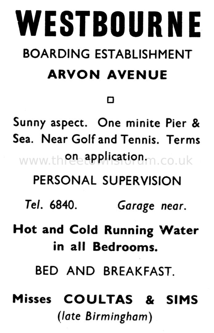 1941 WESTBOURNE HOTEL
