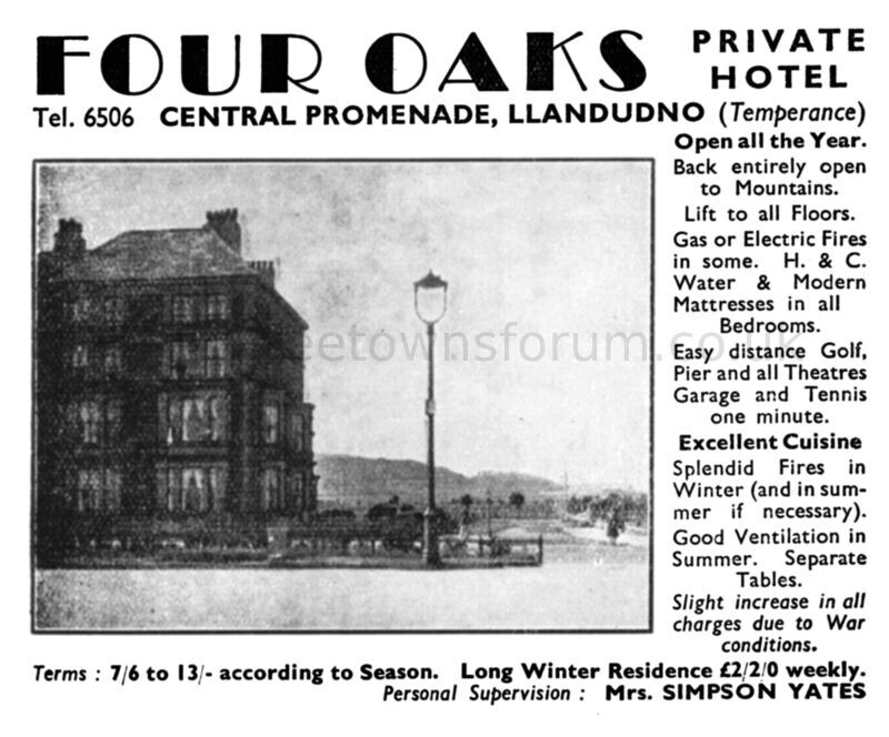 1941 FOUR OAKS HOTEL
