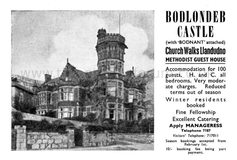 1954 BODLONDEB CASTLE
