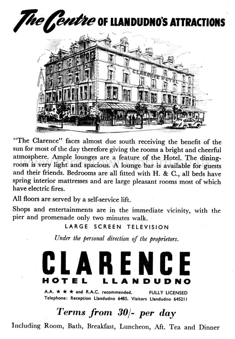 1954 CLARENCE HOTEL
