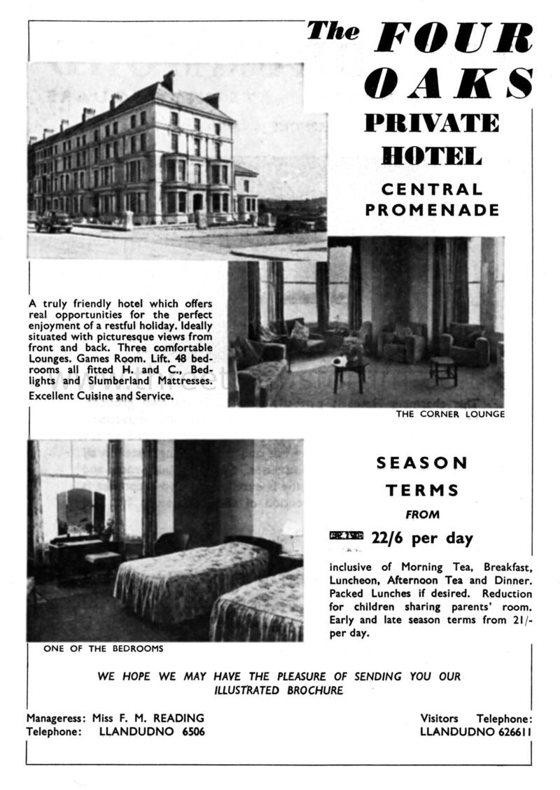 1954 FOUR OAKS HOTEL
