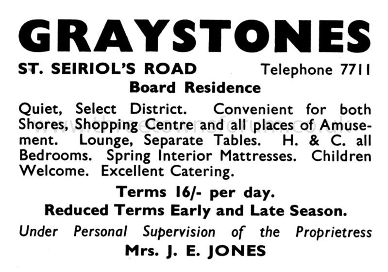 1954 GRAYSTONES
