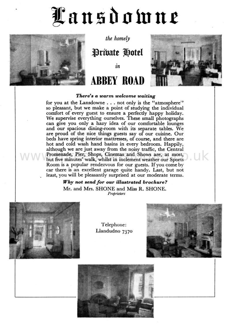 1954 LANSDOWNE HOTEL
