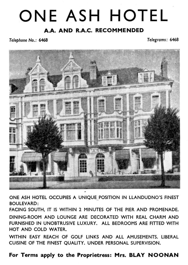 1954 ONE ASH HOTEL
