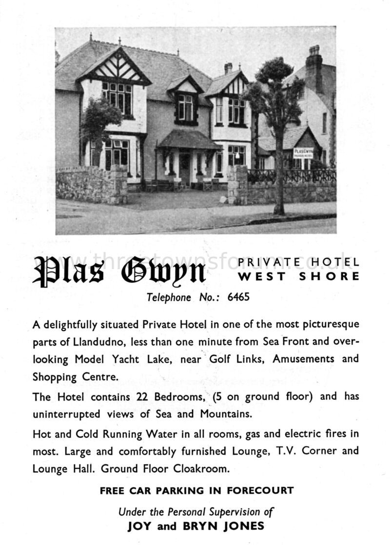1954 PLAS GWYN
