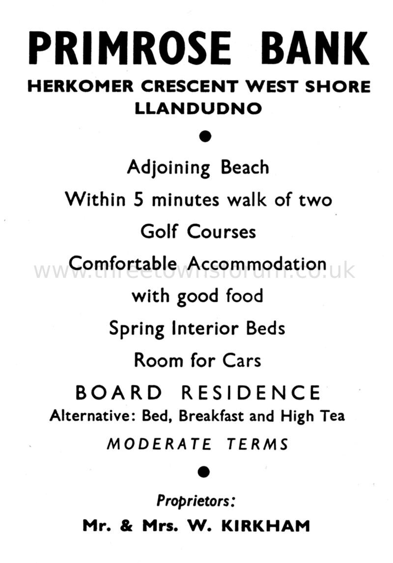 1954 PRIMROSE BANK
