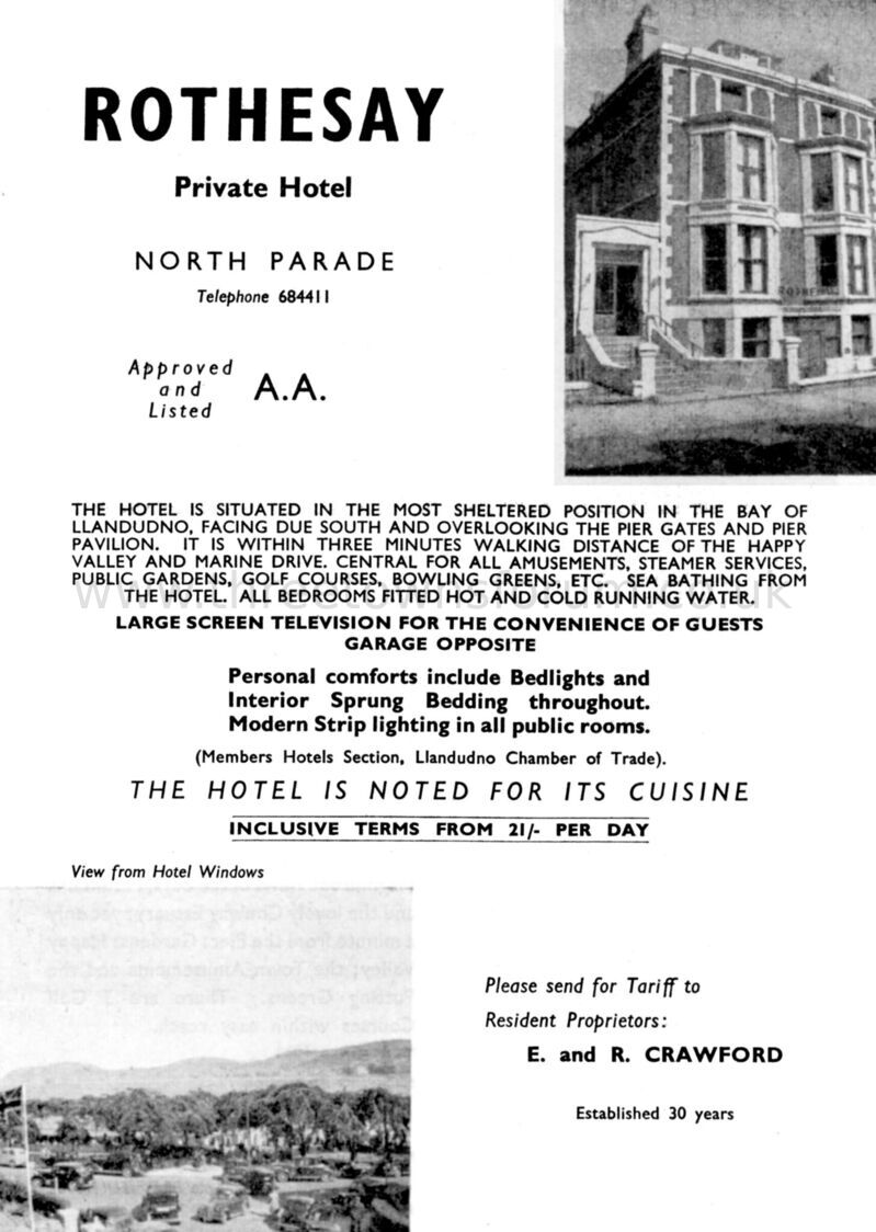 1954 ROTHESAY HOTEL
