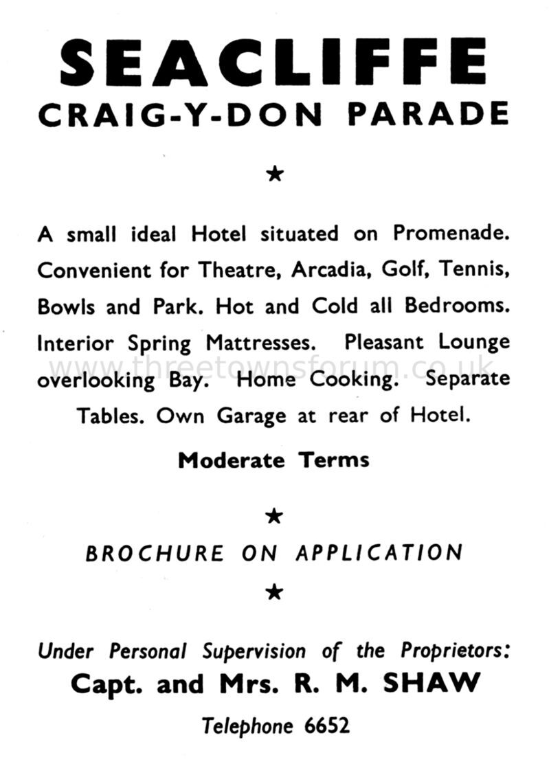 1954 SEACLIFFE
