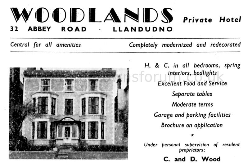 1954 WOODLANDS HOTEL
