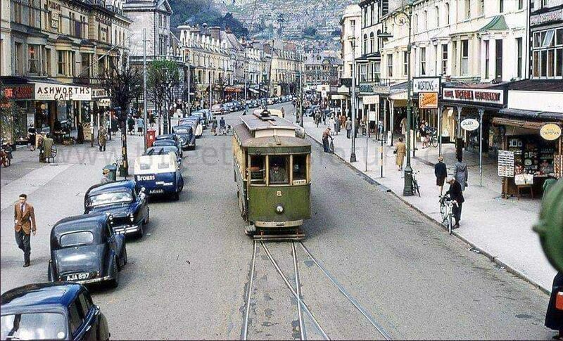 MOSTYN STREET TRAMS 1950S
