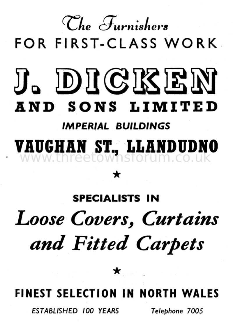 1954 J DICKEN FURNISHERS
